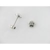 Pendientes Oro Blanco Piedras
