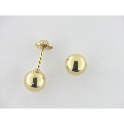 Pendientes Oro Bola