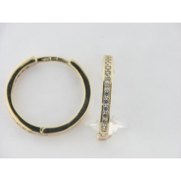 Pendientes Aro Oro Piedras
