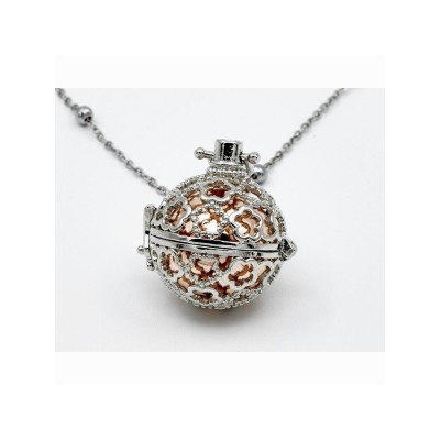 Colgante Acero Llamador de Angel c/cadena