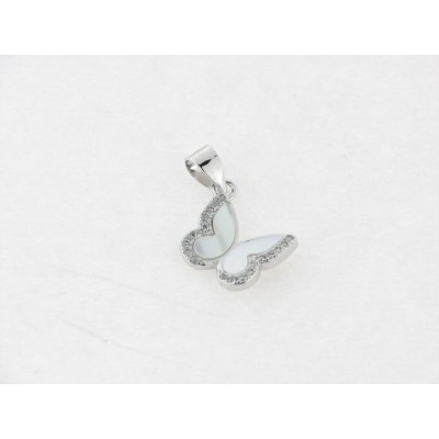 Colgante Plata Nacar Piedras