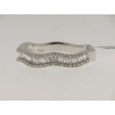 Sortija Oro Blanco Diamantes