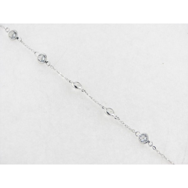 Lotus pulsera plata circonitas