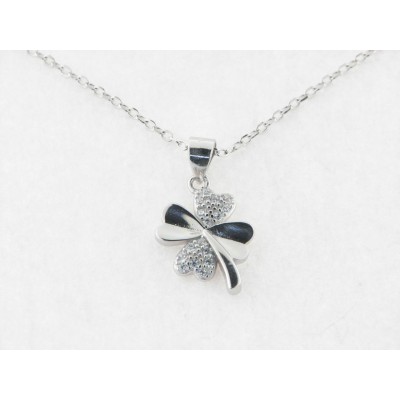 Colgante Plata Piedras con Cadena Plata