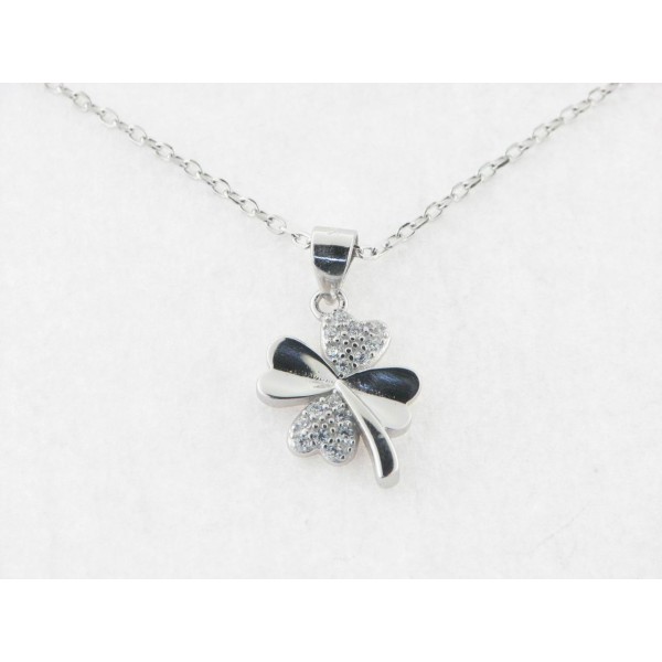 Colgante Plata Piedras con Cadena Plata