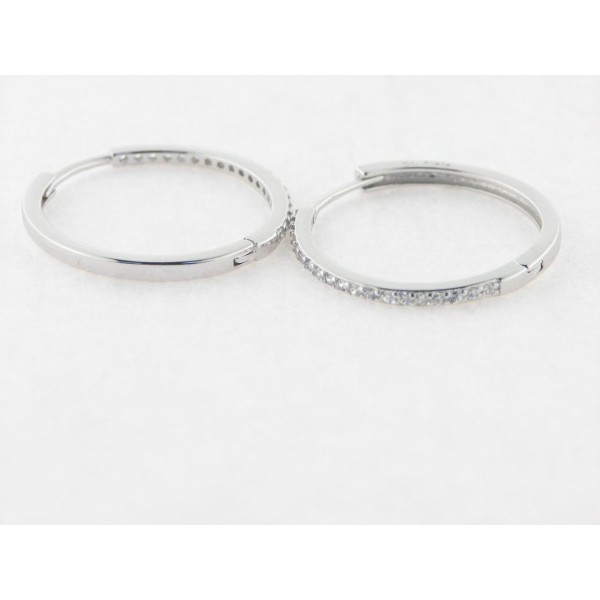 Pendientes Aro Plata Piedras