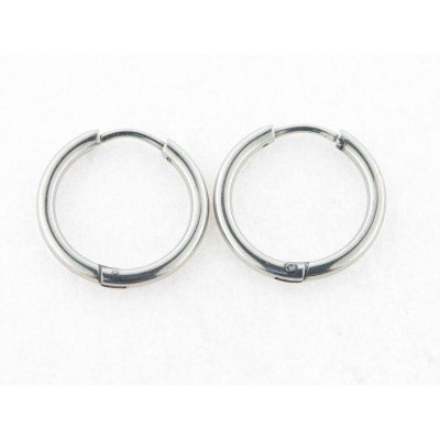 Pendientes Aro Acero 18 mm