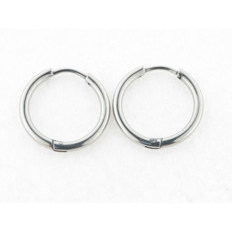 Pendientes Aro Acero 18 mm