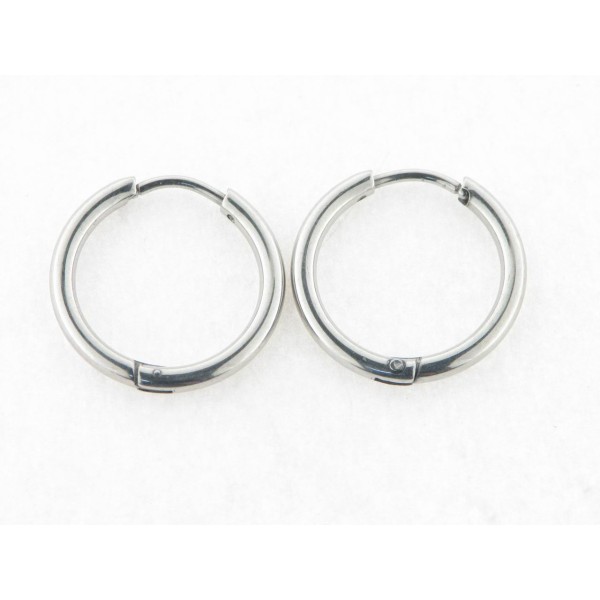 Pendientes Aro Acero 18 mm