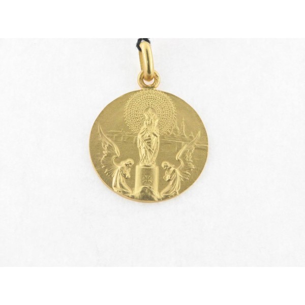 Medalla Oro Virgen Pilar 20 mm
