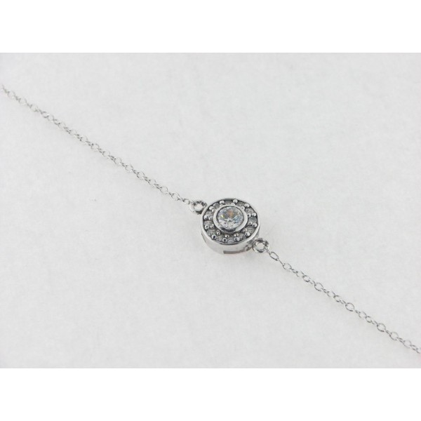 Viceroy plata pulsera circonitas