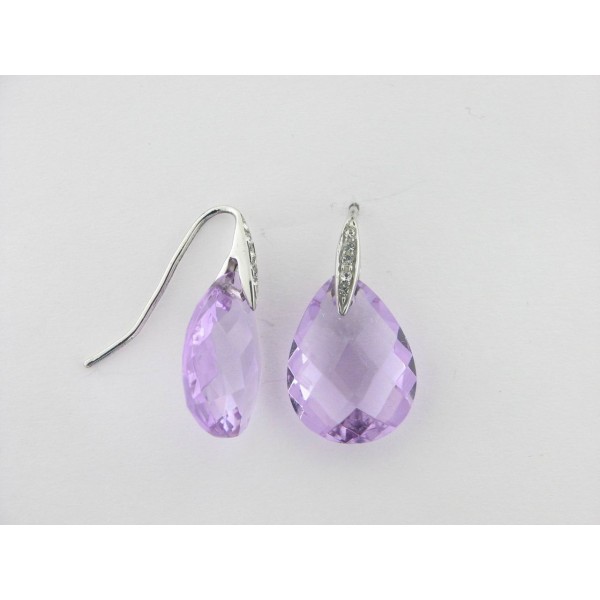 Viceroy pendientes plata cristal circonitas