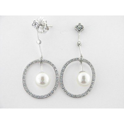 Viceroy pendientes plata perla