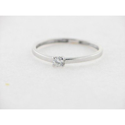 Sortija Oro Blanco Diamante