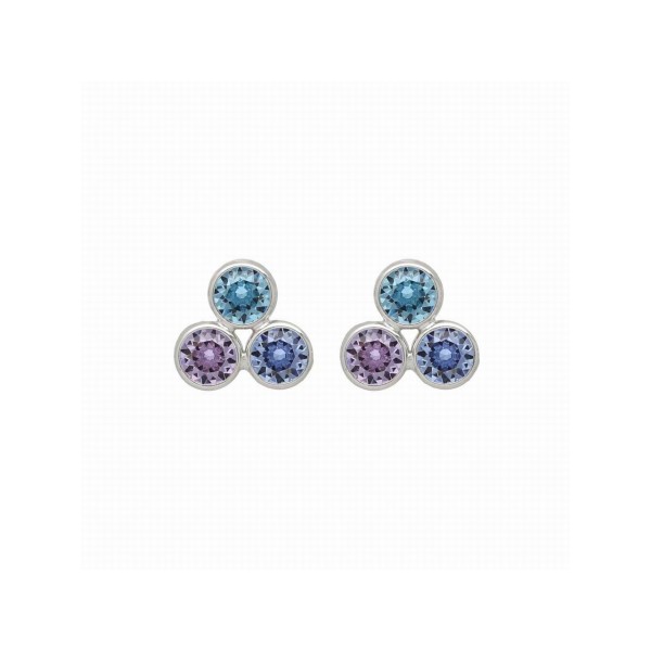 Victoria Cruz Pendientes Plata Piedras