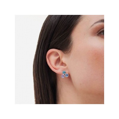 Victoria Cruz Pendientes Plata Piedras