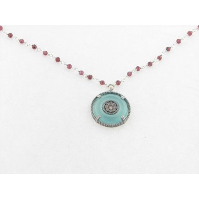 Raive Colgante Plata Piedras con Cadena
