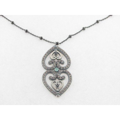 Raive Colgante Plata Piedras con Cadena