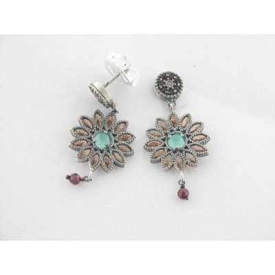 Raive Pendientes Plata Piedras