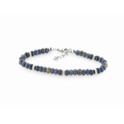 Viceroy Pulsera Acero Piedras Naturales
