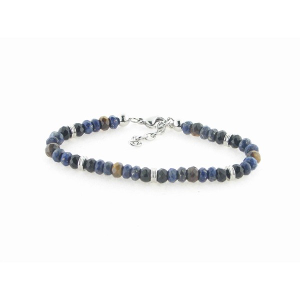 Viceroy Pulsera Acero Piedras Naturales