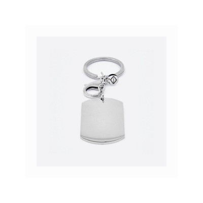 Llavero Acero Rectangular