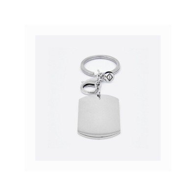 Llavero Acero Rectangular