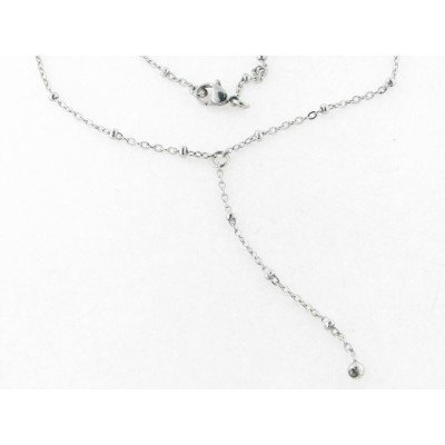 Gargantilla Acero Bolas