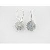 Lotus pendientes plata circonitas