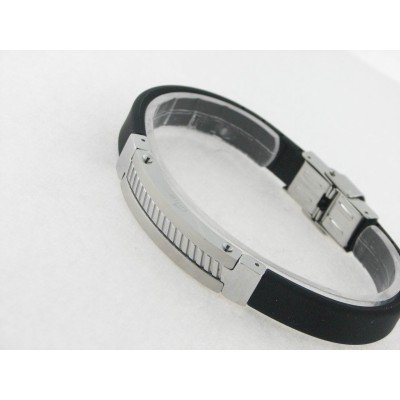 Lotus pulsera acero caucho
