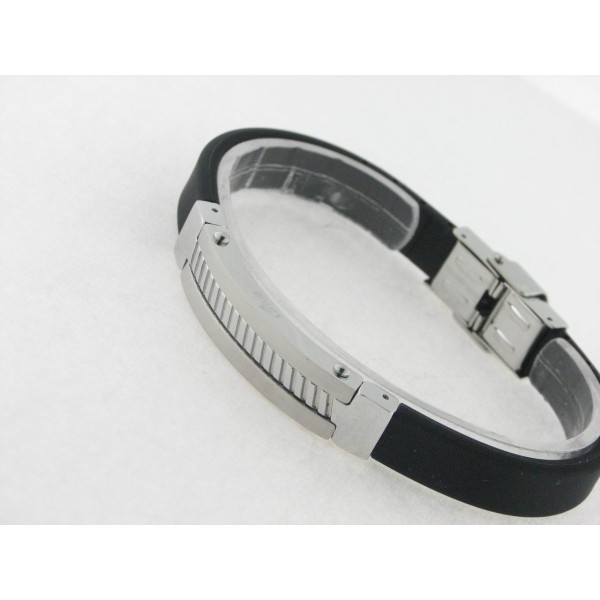 Lotus pulsera acero caucho