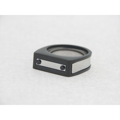 Viceroy Anillo Acero Negro