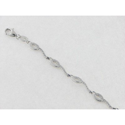 Pulsera plata piedras