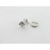 Pendientes plata piedras