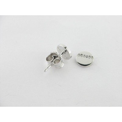 Pendientes plata piedras