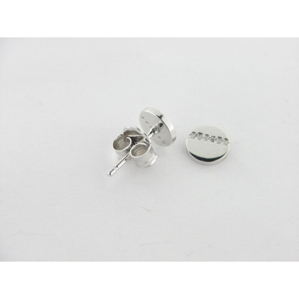 Pendientes plata piedras