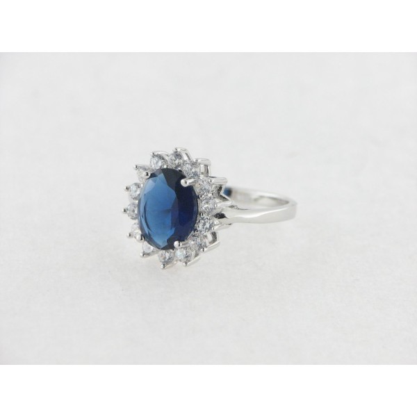 Anillo plata circonitas