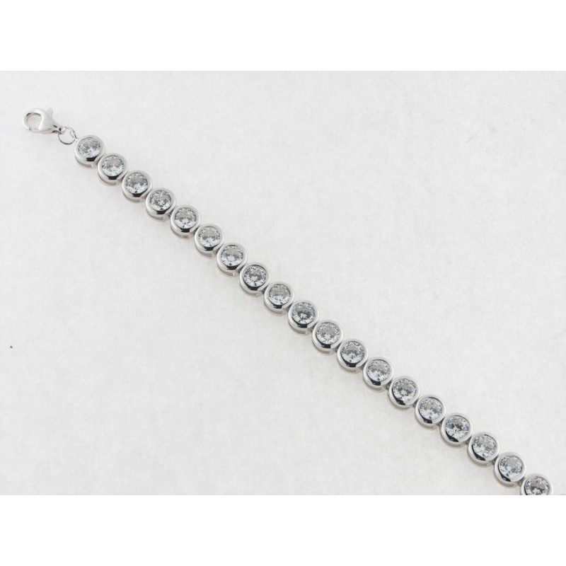 Pulsera plata circonitas