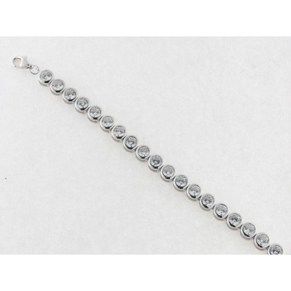 Pulsera plata circonitas