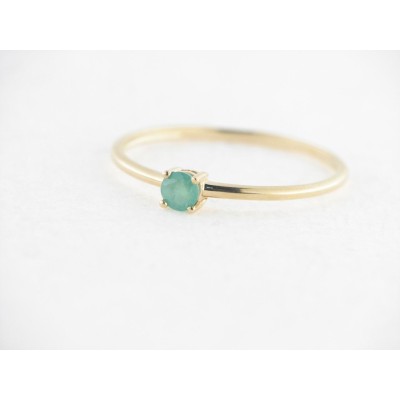 Sortija Oro Piedra Verde