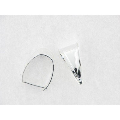 Anilla plata triangular 13x7mm