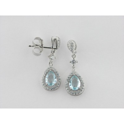 Pendientes plata circonitas