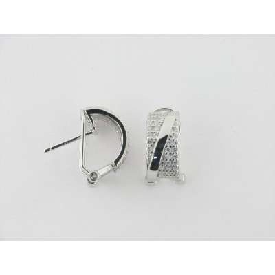 Pendientes plata circonitas