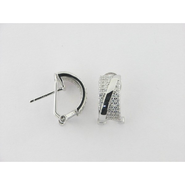 Pendientes plata circonitas