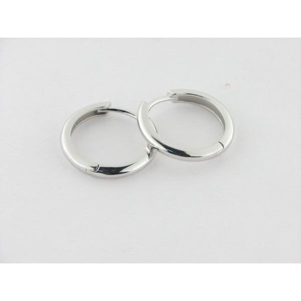 Pendientes aro plata