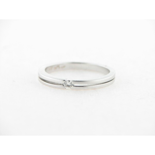 Sortija Oro Blanco Diamante