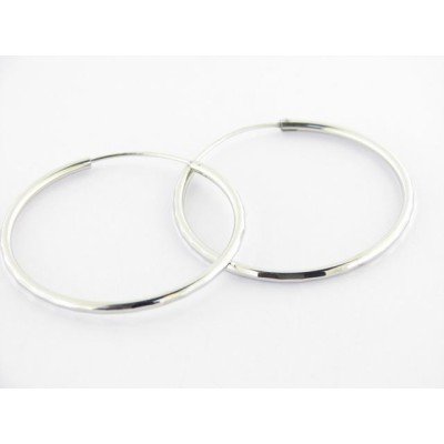 Pendientes aro plata