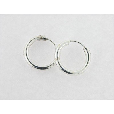 Pendientes aro plata
