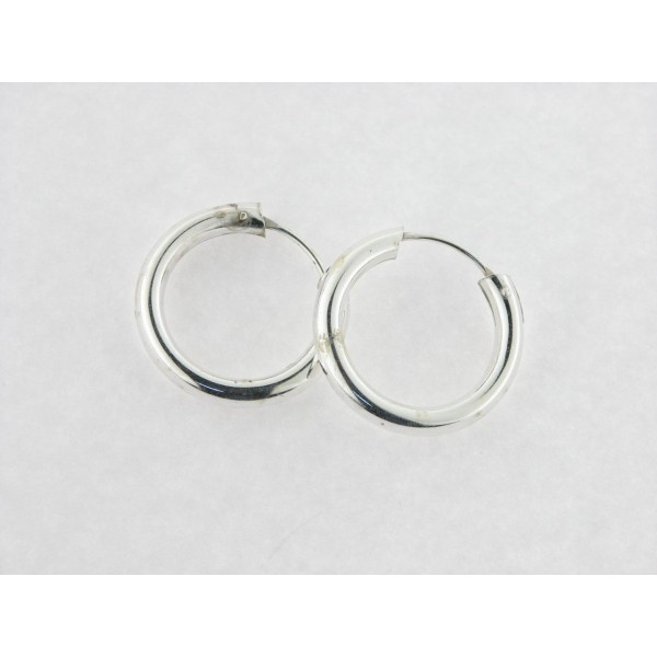 Pendientes aro plata