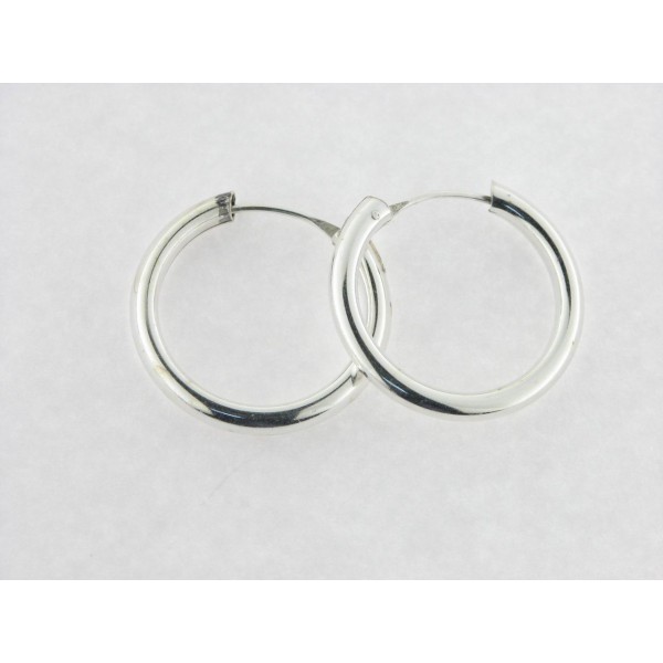 Pendientes aro plata